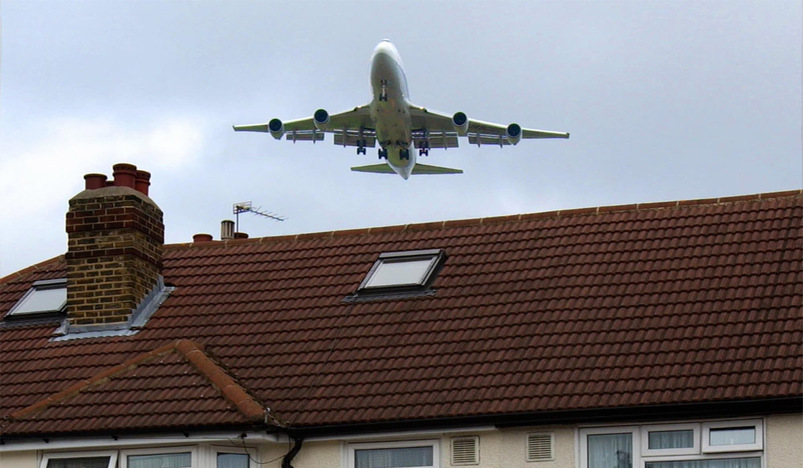 A plane dropped human sewage all over a man while he was in his Windsor garden